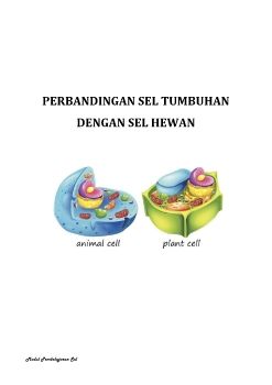 PERBEDAAN SEL HEWAN DENGAN SEL TUMBUHAN EDIT
