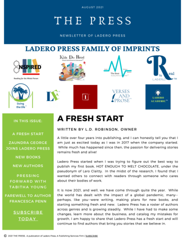 THE PRESS - Newsletter of Ladero Press - August 2021