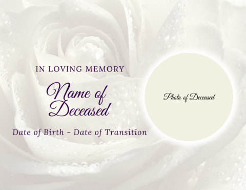 Faith Funeral Services - Memorial Book - Electronic Sample