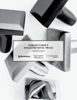 Berenson Retail Price List 2019 All Lines