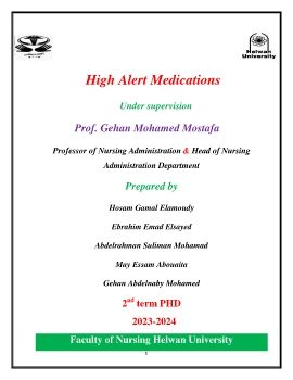 High Alert Medications INFORMATICS_Neat