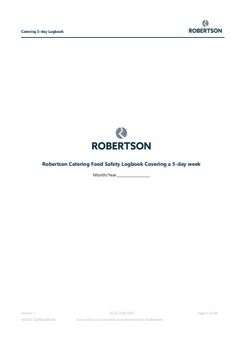 421807_Managing Food Safety - 5 Day Logbook v3 (396pp A4) SPIRAL