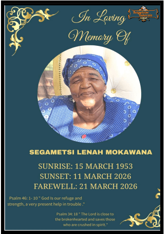 the late segametsi mokawana