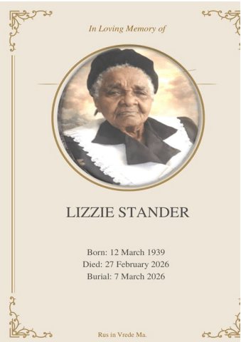 funeral of the late stander lizzy