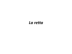 La retta