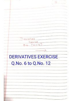 Derivatives 9.2 Q.No. (6-12)