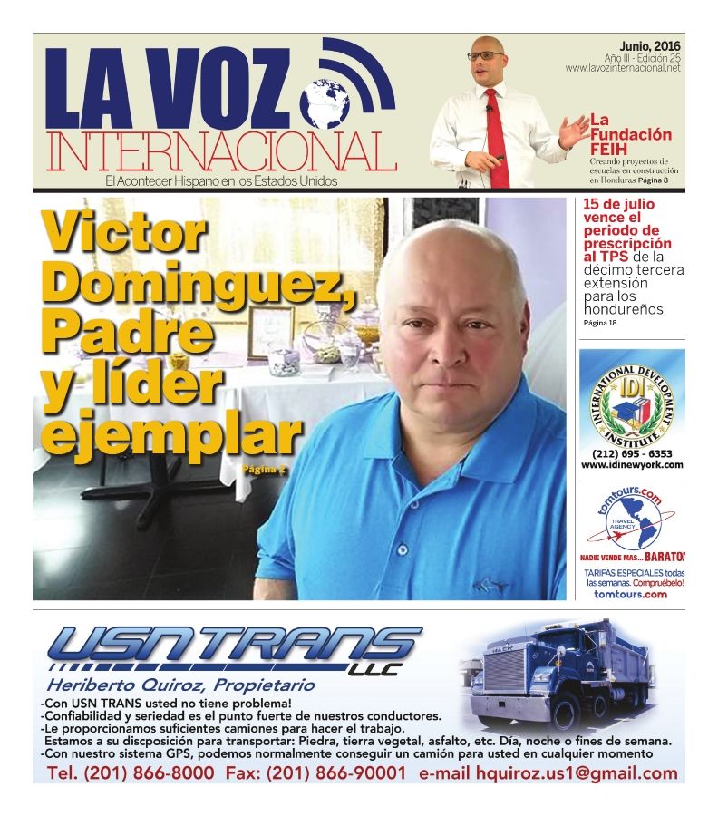 LA VOZ INTERNACIONAL EDICION JUNIO 2016