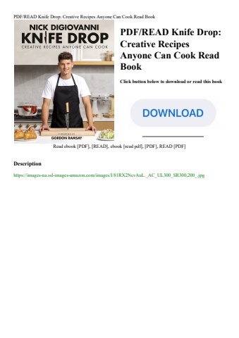 pdfread knife drop creative recipes anyone can cook read book