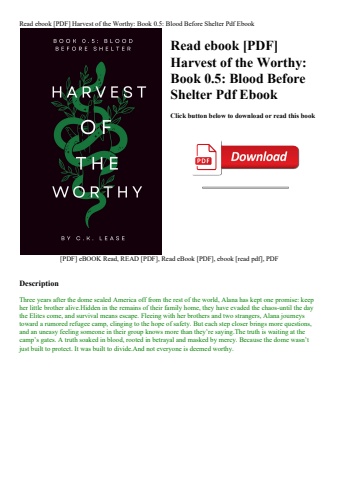 read ebook [pdf] harvest of the worthy book 0
