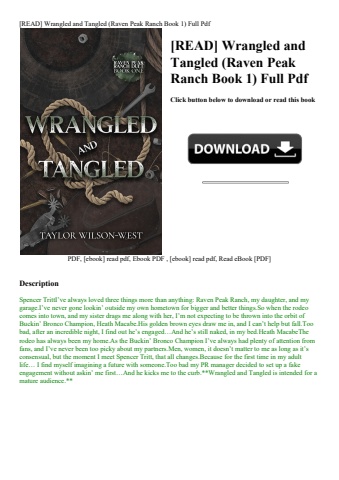 [read] wrangled and tangled (raven peak ranch book 1) full pdf