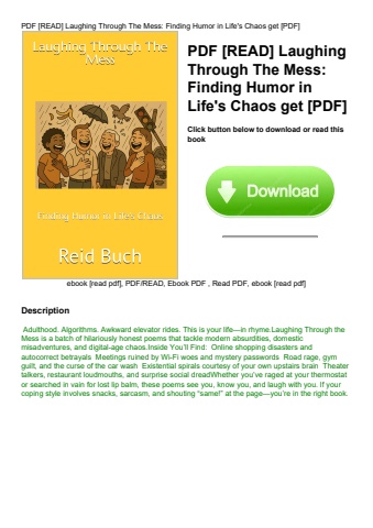 pdf [read] laughing through the mess finding humor in life's chaos get [pdf]
