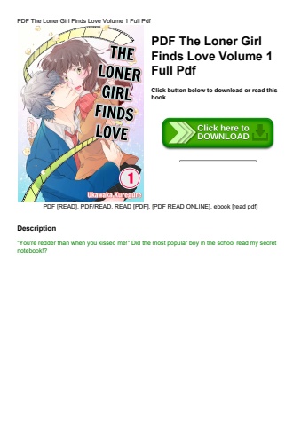 pdf the loner girl finds love volume 1 full pdf