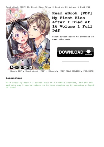read ebook [pdf] my first kiss after i died at 16 volume 1 full pdf