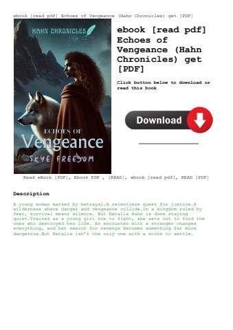 ebook [read pdf] echoes of vengeance (hahn chronicles) get [pdf]
