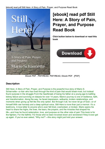 [ebook] read pdf still here a story of pain  prayer  and purpose read book