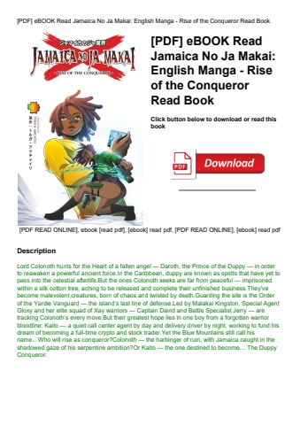 [pdf] ebook read jamaica no ja makai english manga - rise of the conqueror read book
