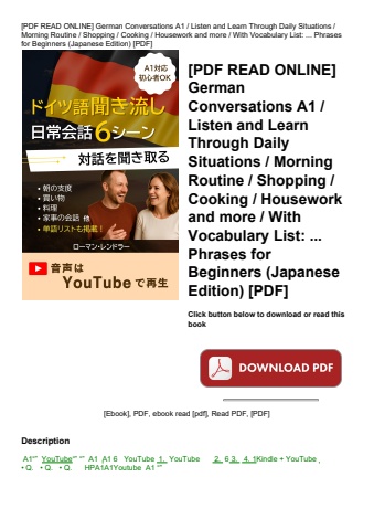 [pdf read online] german conversations a1  listen and learn through daily situations  morning routin