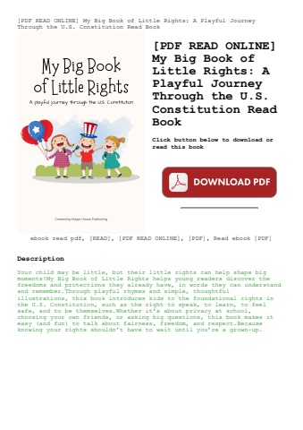 [pdf read online] my big book of little rights a playful journey through the u