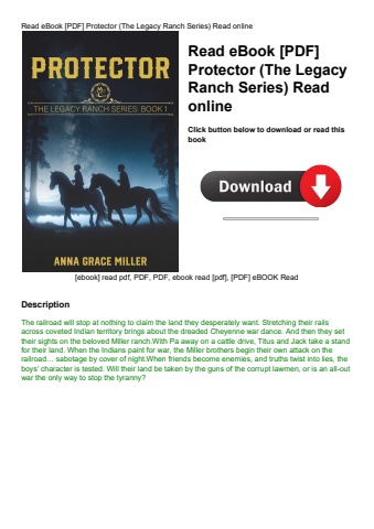 read ebook [pdf] protector (the legacy ranch series) read online