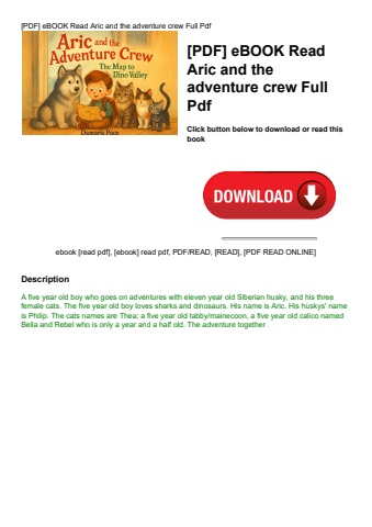 [pdf] ebook read aric and the adventure crew full pdf