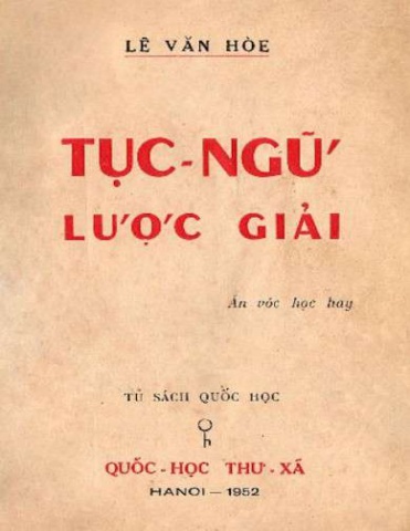 Tục Ngữ Lược Giải Quyển I