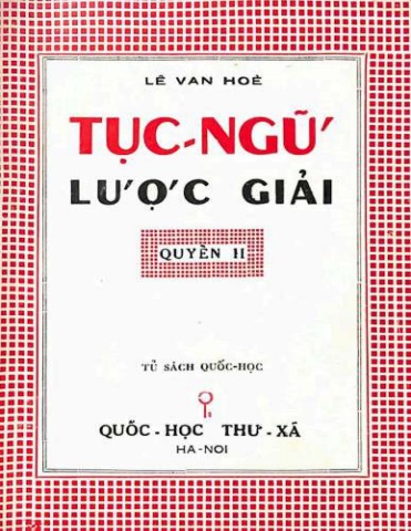 Tục Ngữ Lược Giải Quyển II