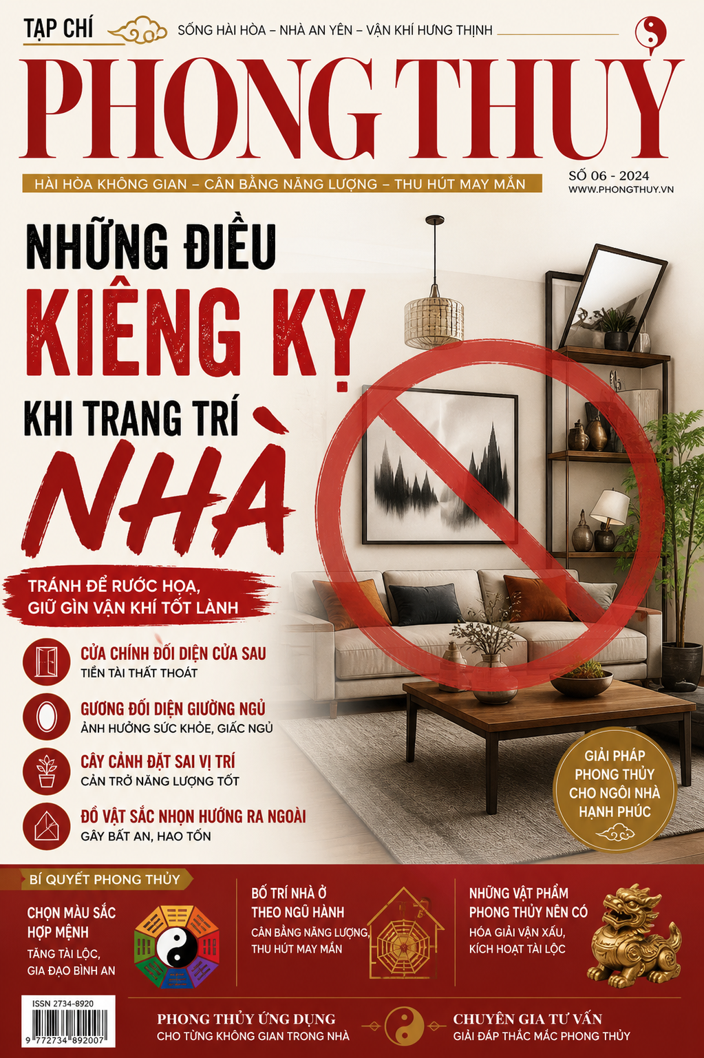 Những điều kiêng kỵ cơ bản trong Phong thuỷ nhà ở
