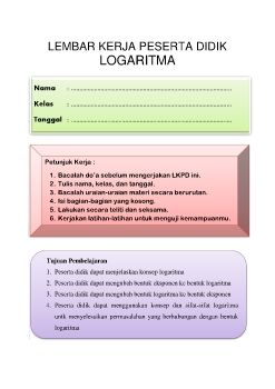 LKPD LOGARITMA