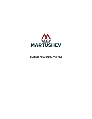 Human Resources Manual