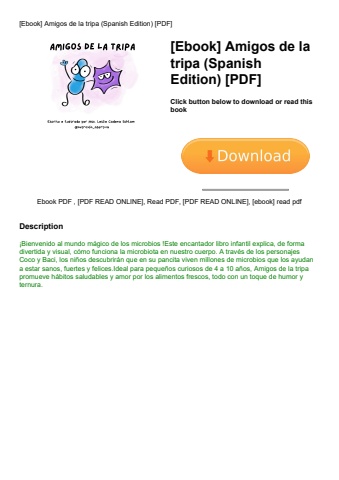 [ebook] amigos de la tripa (spanish edition) [pdf]