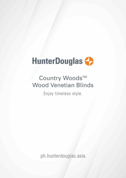 Hunter Douglas Country Woods™ Wood Venetian Blinds