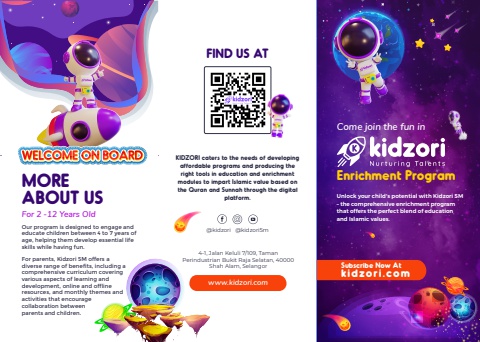 Kidzori 5M Enrichment Brochure