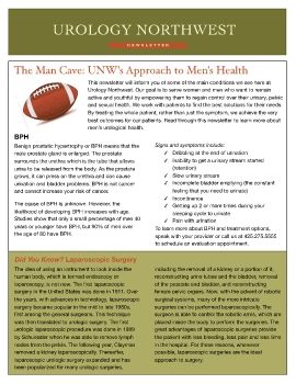 Mens Urinary Health Newsletter