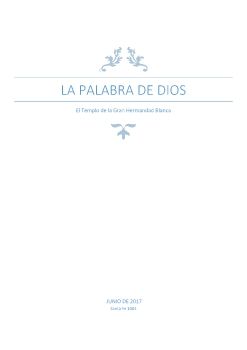 la PALABRA DE DIOS