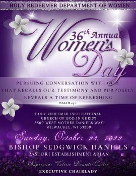 _Holy Redeemer 36th Annual Women's Day Souvenir Journal