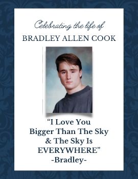 Bradley Allen Cook Funeral Program