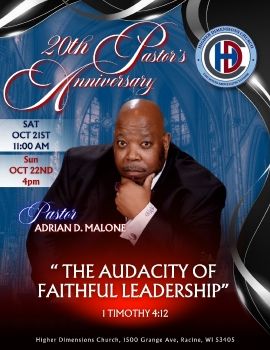 20th Pastor's Anniversary Program 