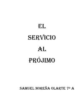 Tarea Libro del Servicio