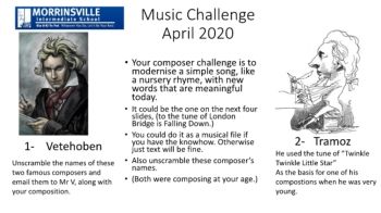 MIS MUSIC CHALLENGE April 2020