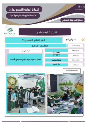 كانفا نموذج التقارير نشاط