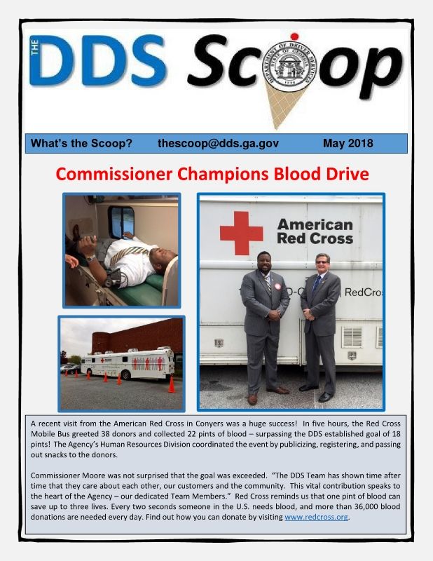 DDS Newsletter The Scoop May 2018 