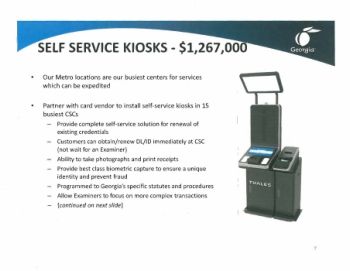 GA DDS Self Serve License Kiosks