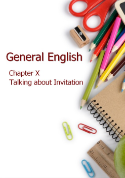 10. Chapter X_Talking about Invitation