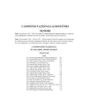 CAMPIONII NATIONALI AI  ROMANIEI - SENIORI_Neat