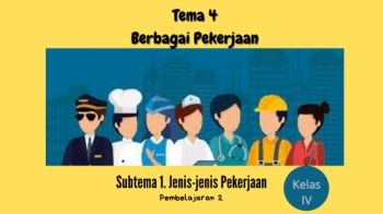 Tema 4 Berbagai Pekerjaan