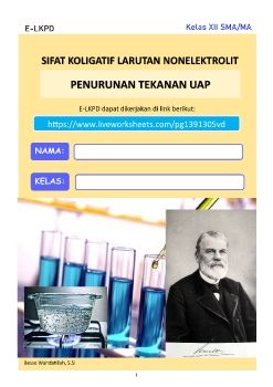 2 E-LKPD - SIFAT KOLIGATIF LARUTAN  - PENURUNAN TEKANAN UAP_Neat