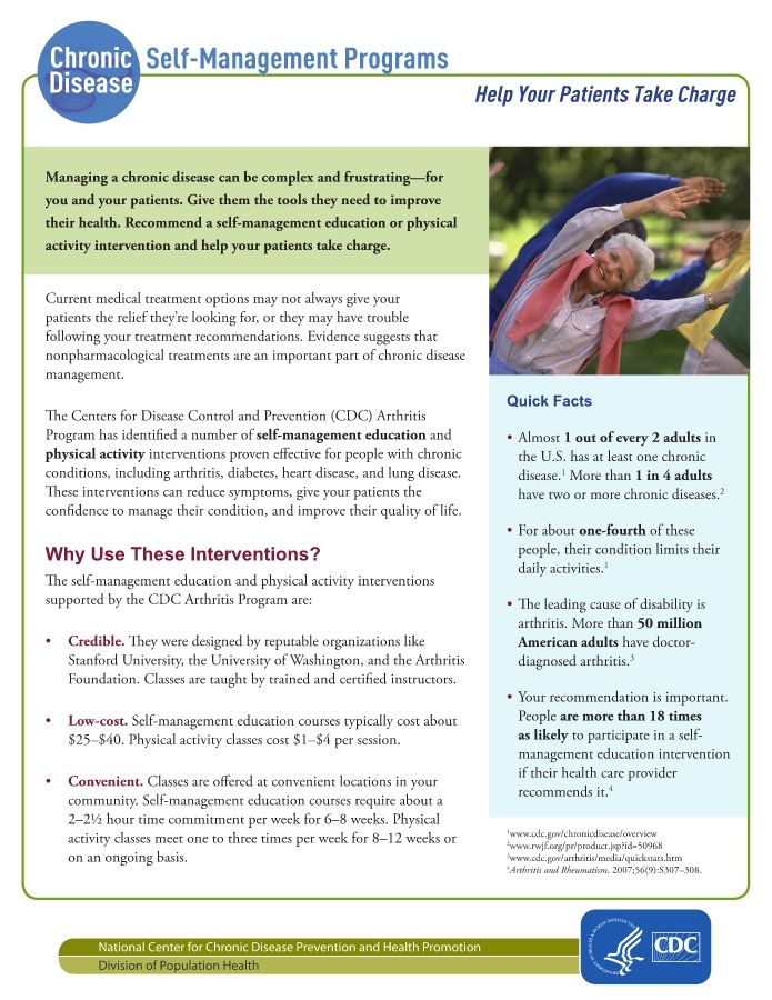 Chronic Disease Self-Management Programs: Help Your Patients Take Charge