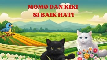 Di sebuah desa kecil yang dikelilingi oleh sawah dan hutan, hiduplah dua ekor kucing yang bersahabat erat. Mereka adalah Momo, seekor kucing berbulu putih lembut, dan Kiki, seekor kucing berbulu hitam mengkilap. Momo dan Kiki bertemu perta... - Presentasi