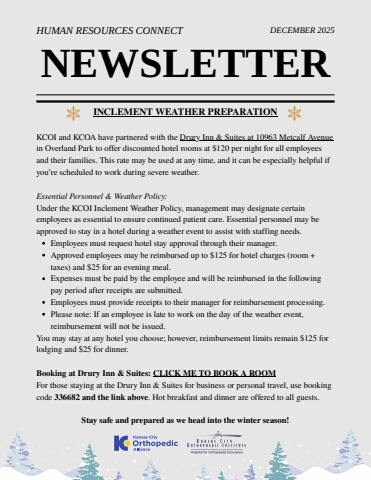 HR Newsletter - December 2025