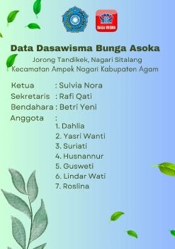 Data Dasawisma Bunga Asoka